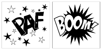 Onomatopeas Onomatopeas PAF e BOOM